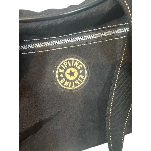 Kipling Black Weekender Medium Travel Gym Duffle Bag Women - Picture 4 of 14